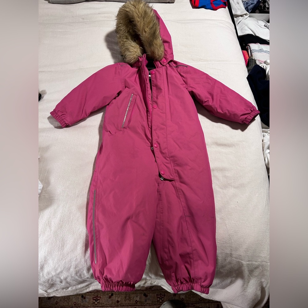 Riema Magenta Pink One Piece Snowsuit 2T